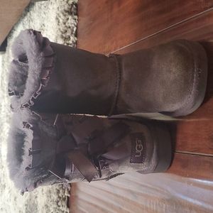UGG Grey Bailey Bow